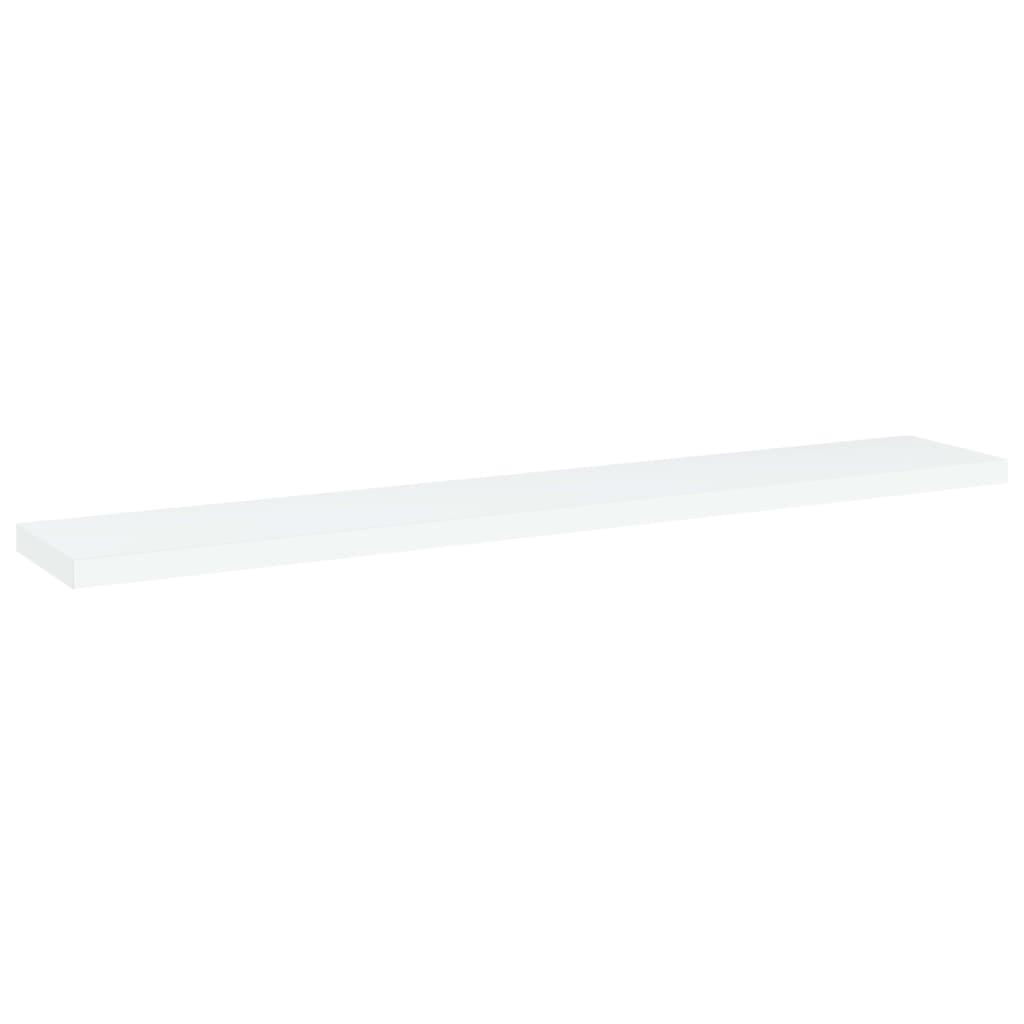 Hylleplater 4 stk hvit 60x10x1,5 cm konstruert tre