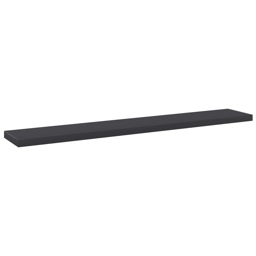 Hylleplater 4 stk grå 60x10x1,5 cm sponplate