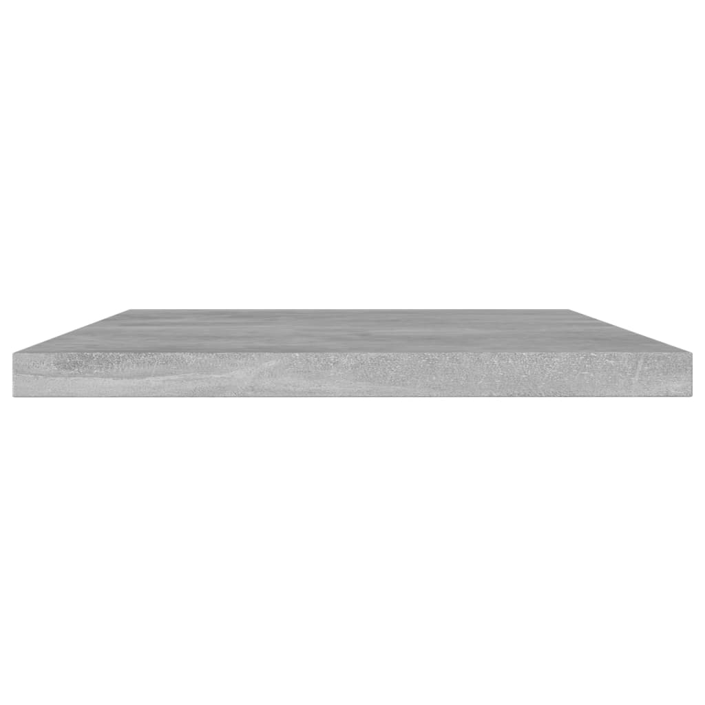Hylleplater 4 stk betonggrå 60x10x1,5 cm konstruert tre