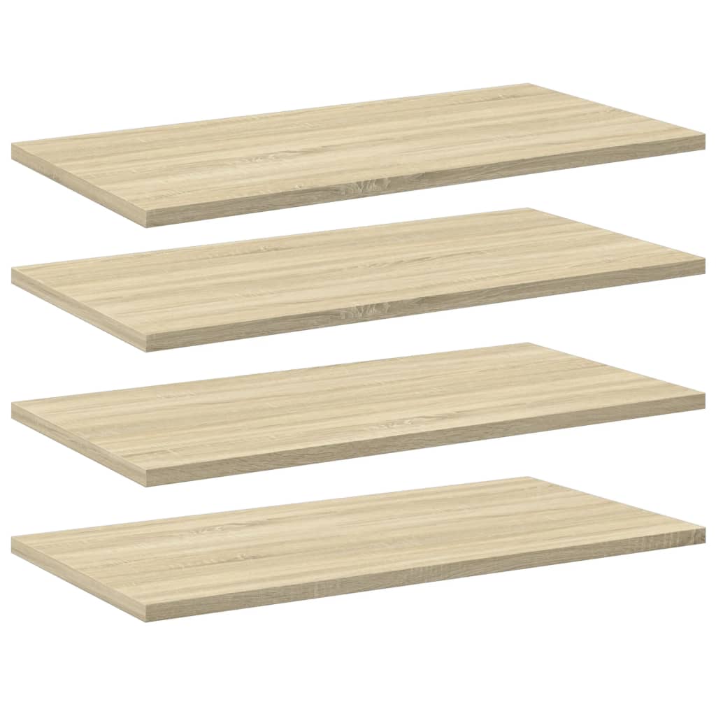Hylleplater 4 stk sonoma eik 60x30x1,5 cm sponplate