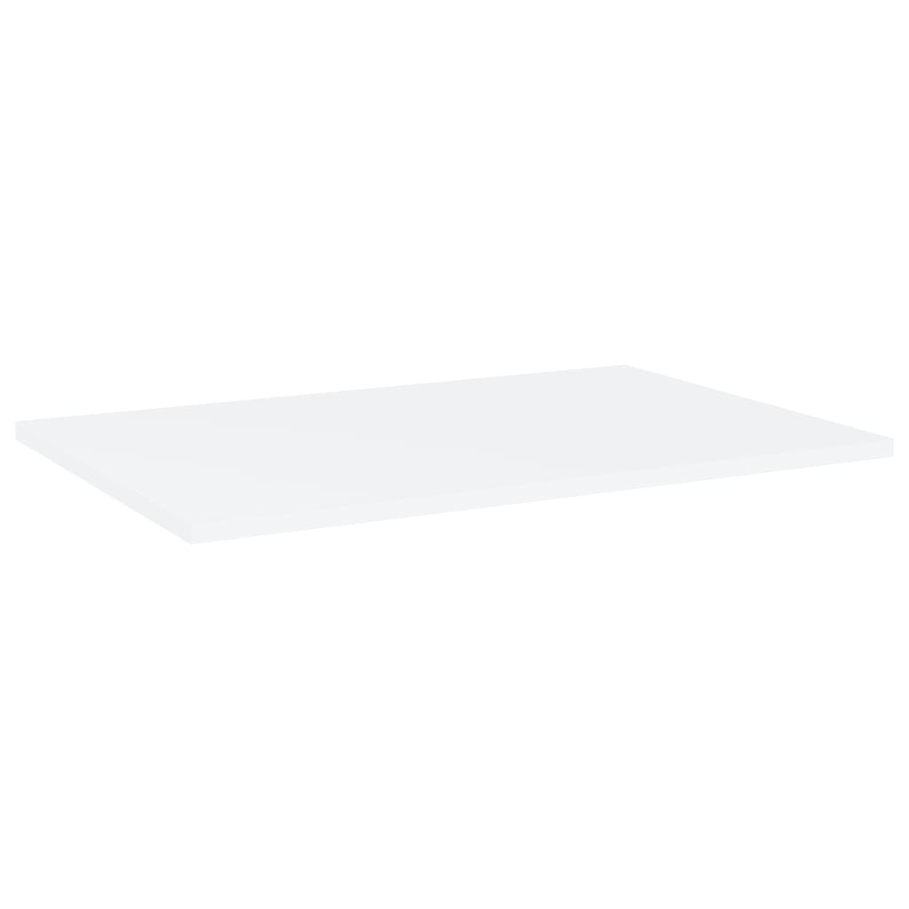Hylleplater 4 stk hvit 60x40x1,5 cm konstruert tre