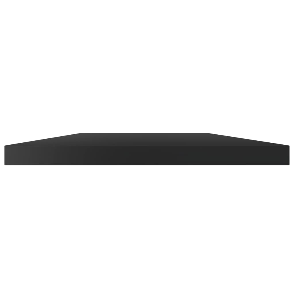 Hylleplater 8 stk høyglans svart 60x40x1,5 cm sponplate