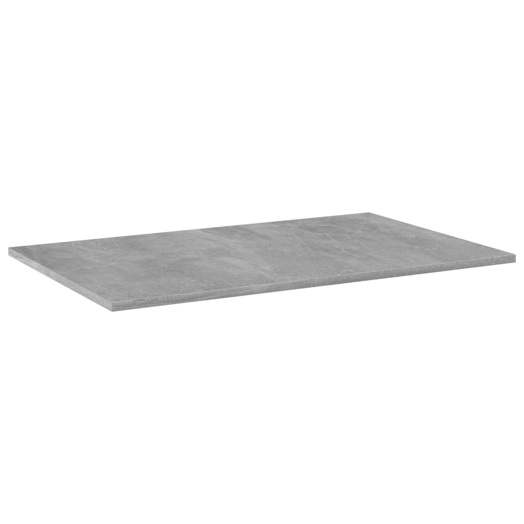 Hylleplater 4 stk betonggrå 80x50x1,5 cm konstruert tre
