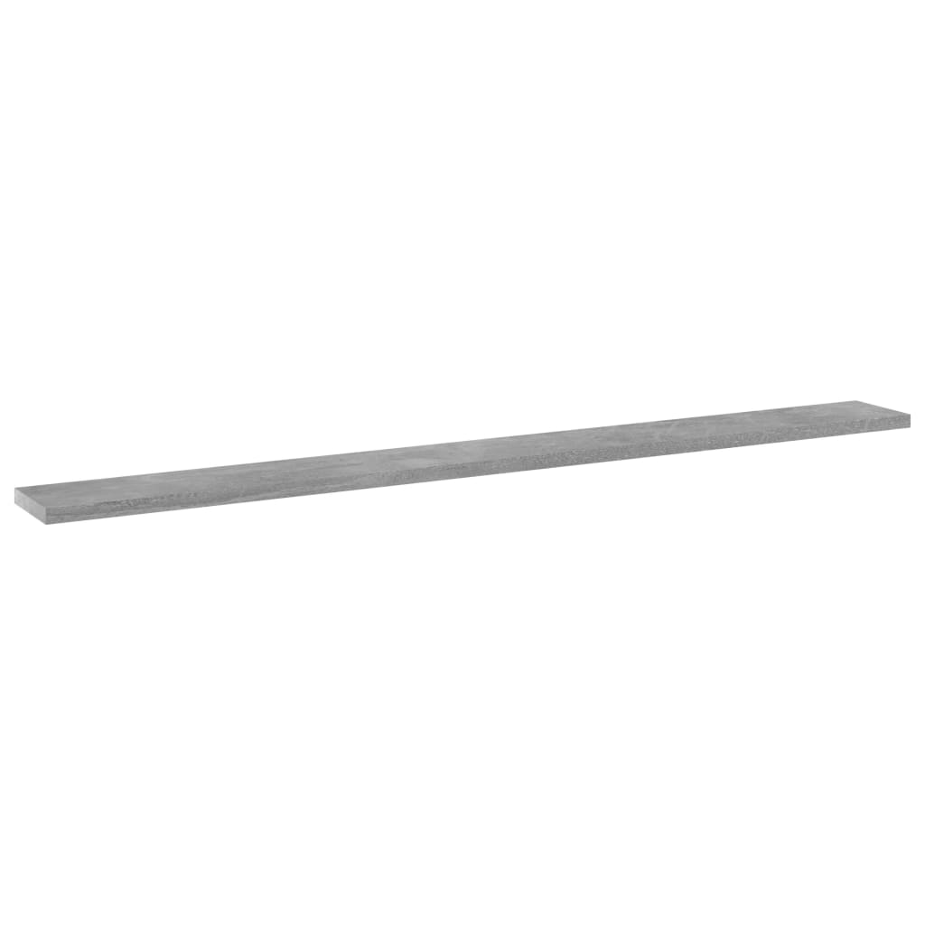 Hylleplater 4 stk betonggrå 100x10x1,5 cm konstruert tre
