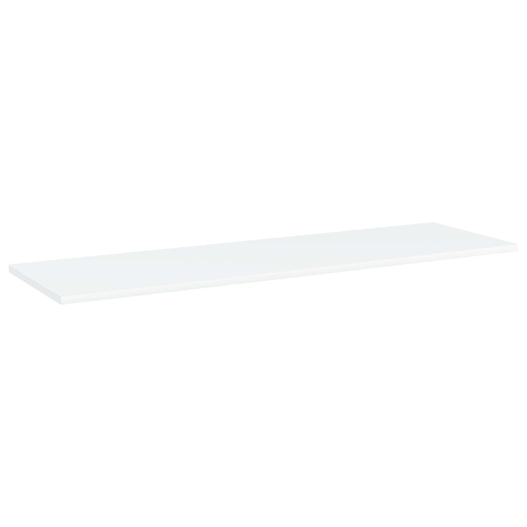 Hylleplater 8 stk hvit 100x30x1,5 cm sponplate
