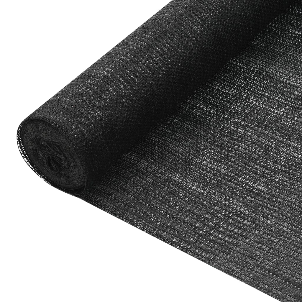 Skjermnett svart 2x10 m HDPE 75 g/m²