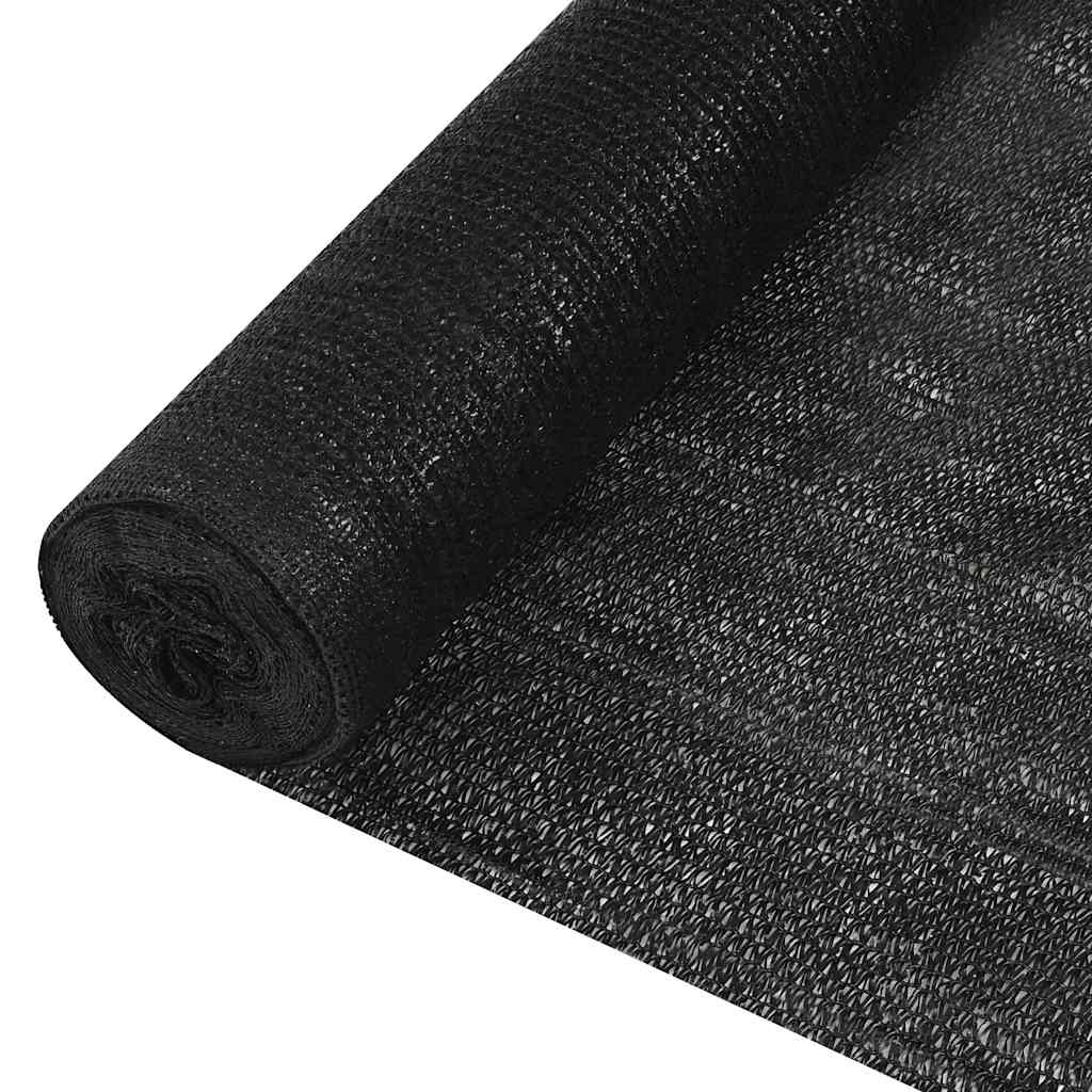 Skjermnett svart 1,5x25 m HDPE 150 g/m²