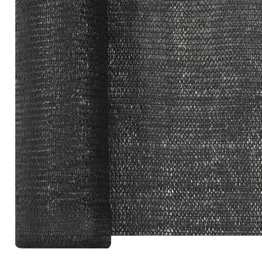 Skjermnett svart 1,5x25 m HDPE 195 g/m² vidaXL