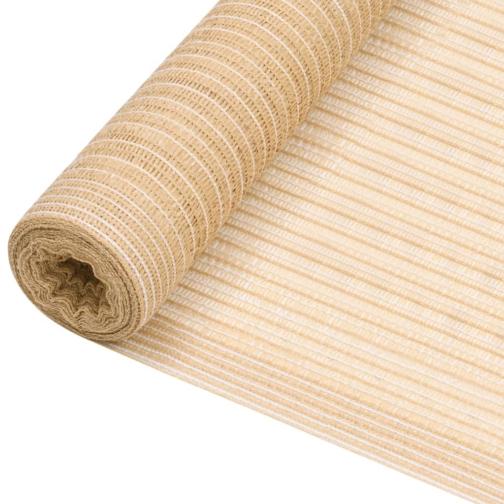Skjermnett beige 1,5x25 m HDPE 150 g/m²