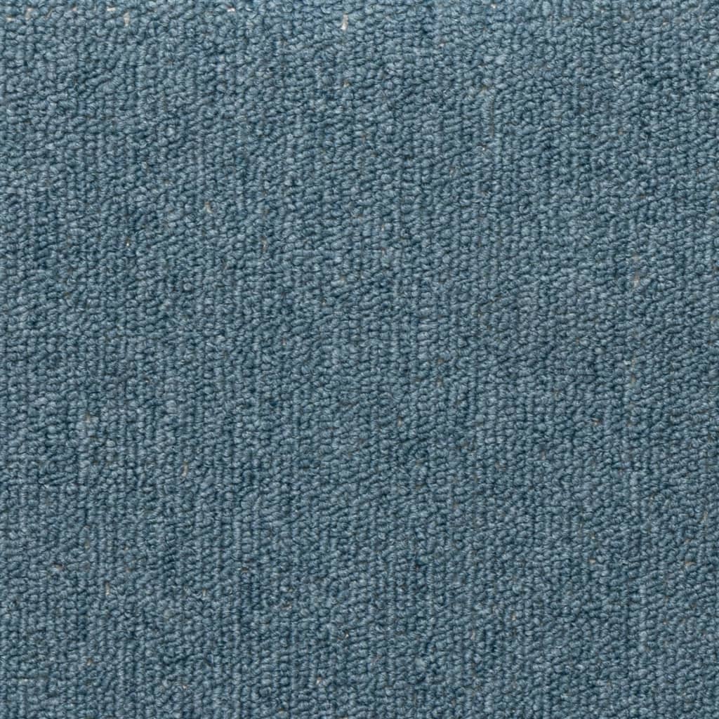 Trappematter 15 stk 65x21x4 cm sjøblå rektangulær kant