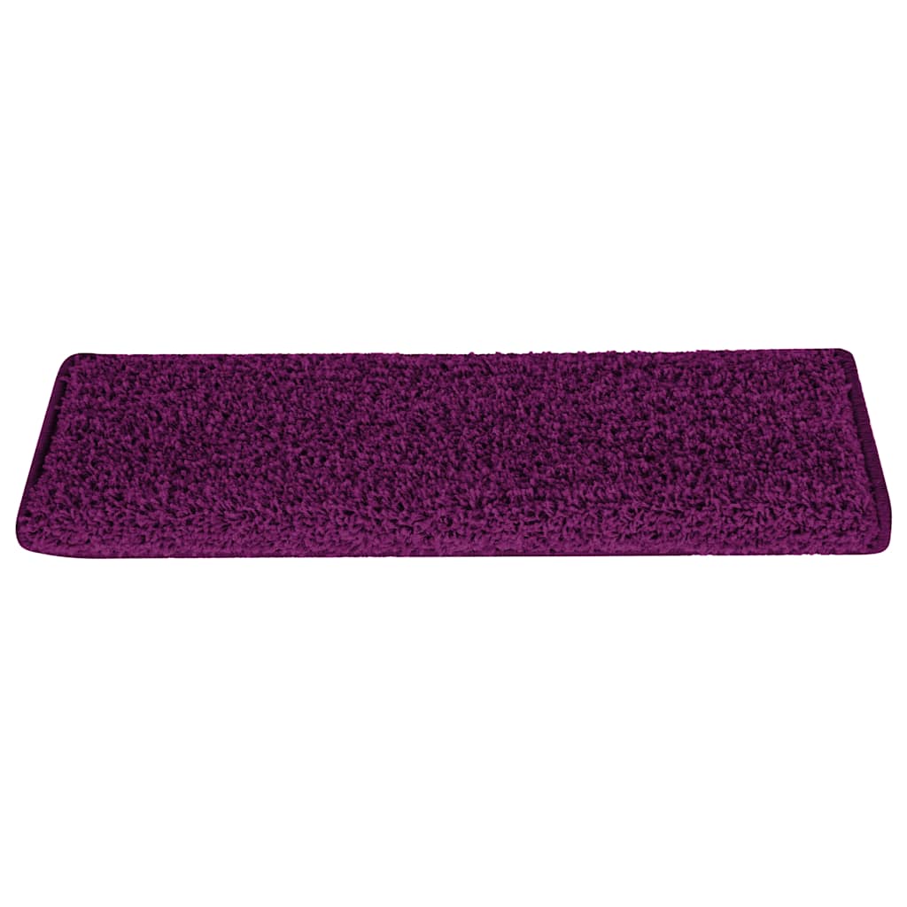 Trappematter 15 stk 65x21x4 cm rosa rektangulær kant
