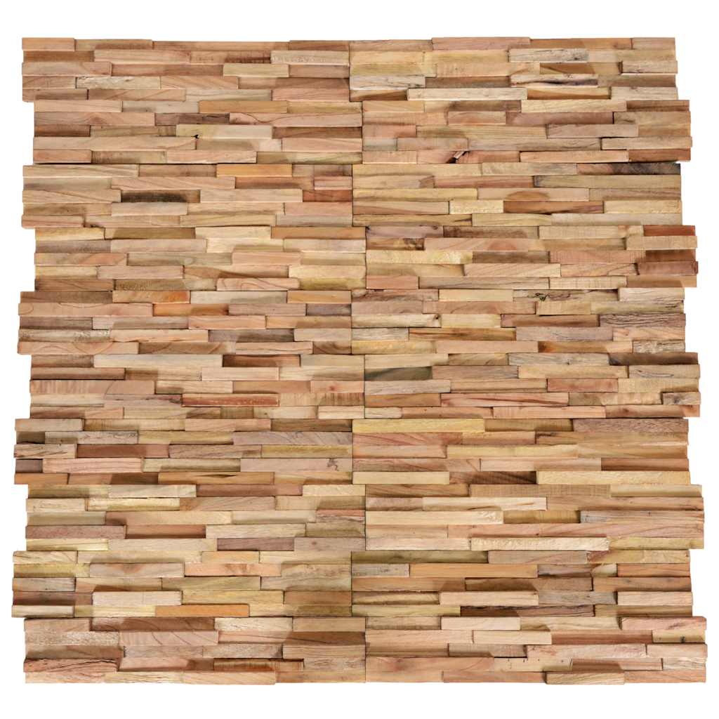 3D Veggkledninger 10 stk 1,08 m² heltre teak