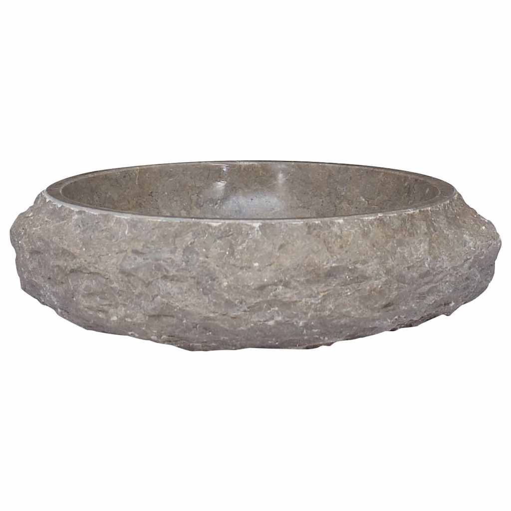 Vask Ø40x12 cm marmor grå