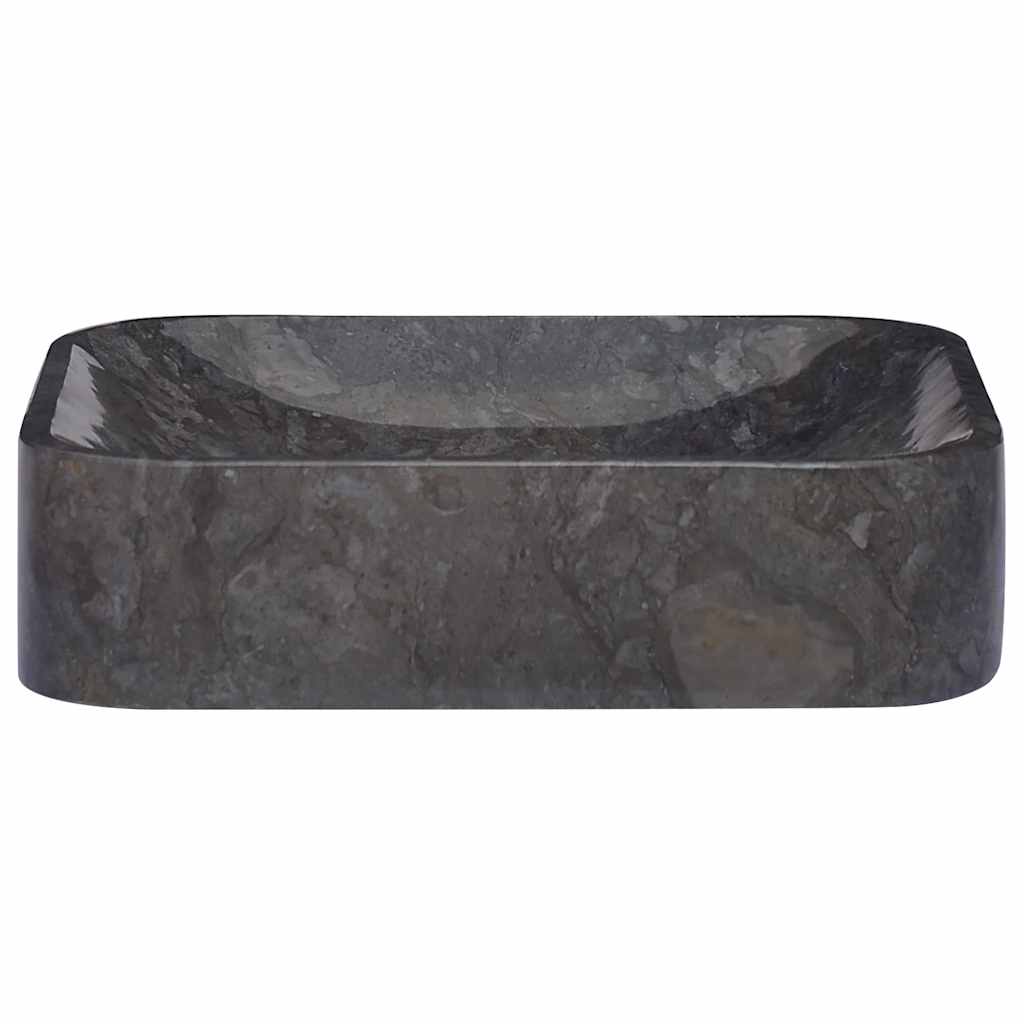 Vask 40x40x10 cm marmor svart