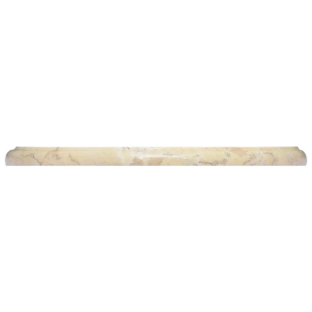 Bordplate kremhvit Ø40x2,5 cm marmor