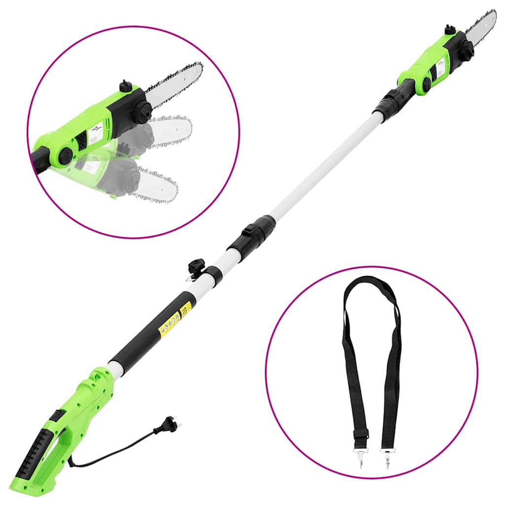 Elektrisk teleskopisk motorsag 25 cm 710 W vidaXL