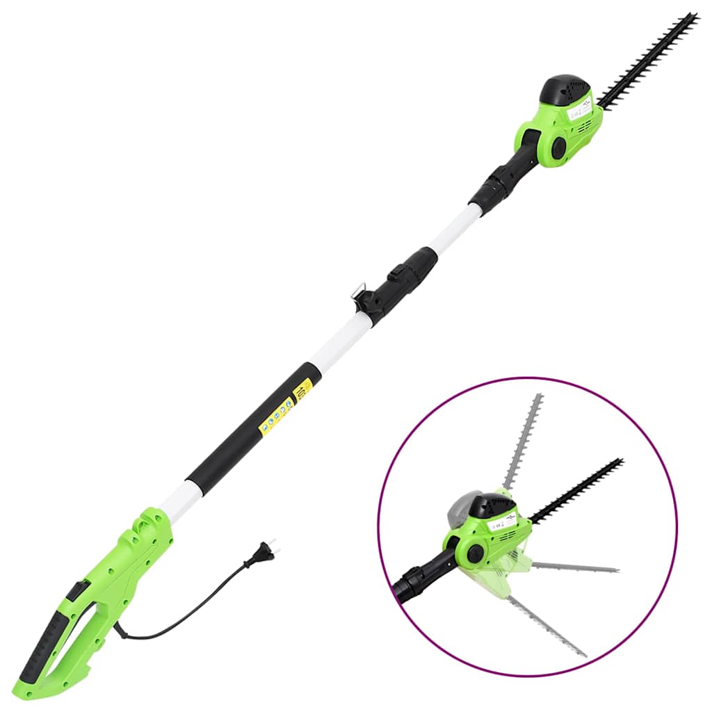 2-i-1 teleskopisk motorsag/hekksaks 25/41 cm 710/550W vidaXL