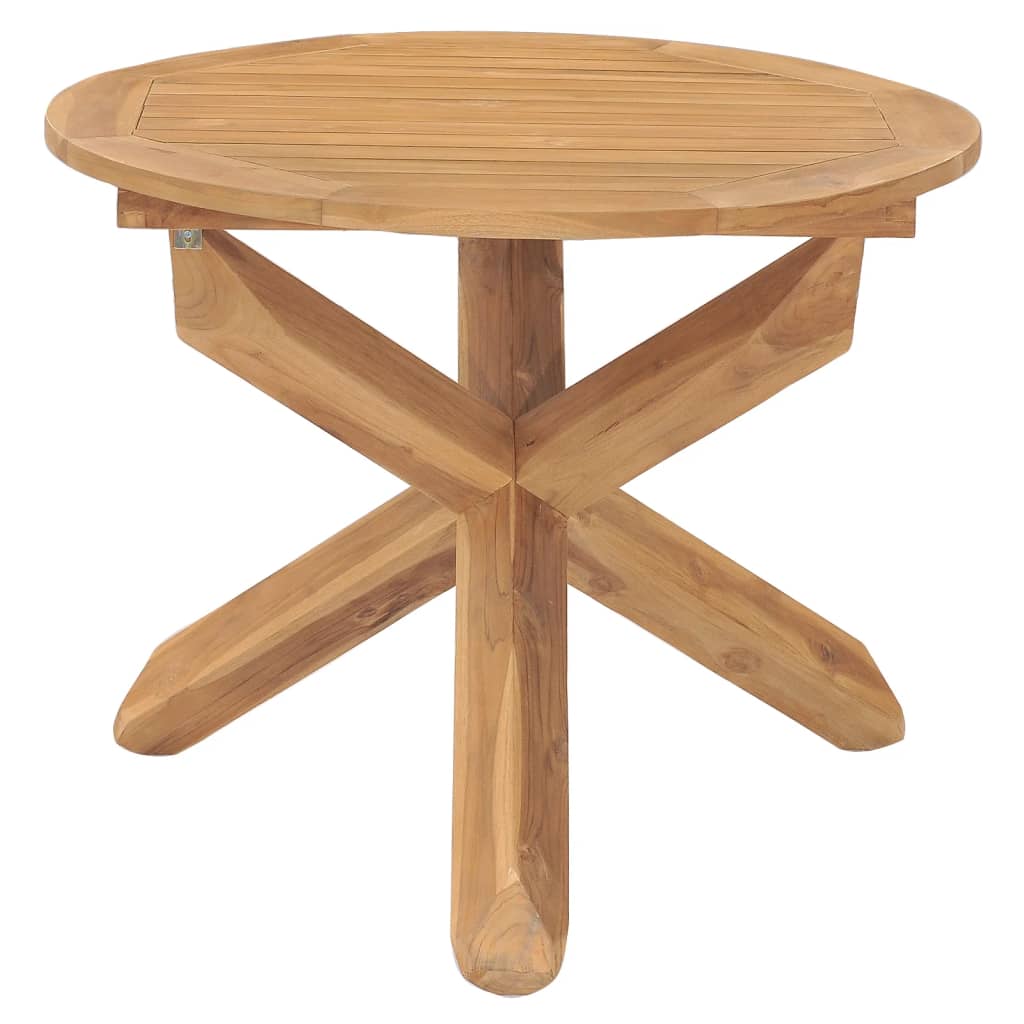 Hagespisebord Ø90x75 cm heltre teak