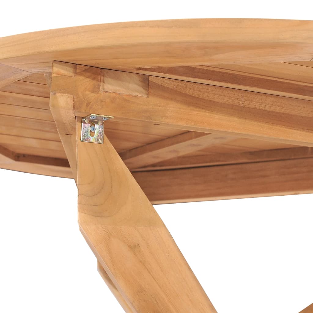 Hagespisebord Ø90x75 cm heltre teak
