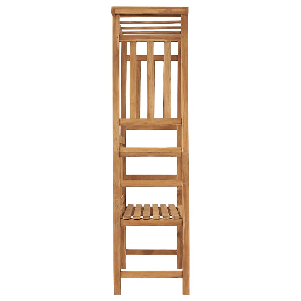 Hagebenk med pergola 115 cm heltre teak