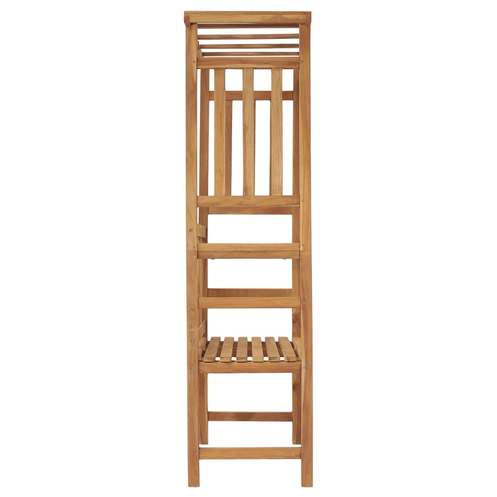 Hagebenk med pergola 115 cm heltre teak