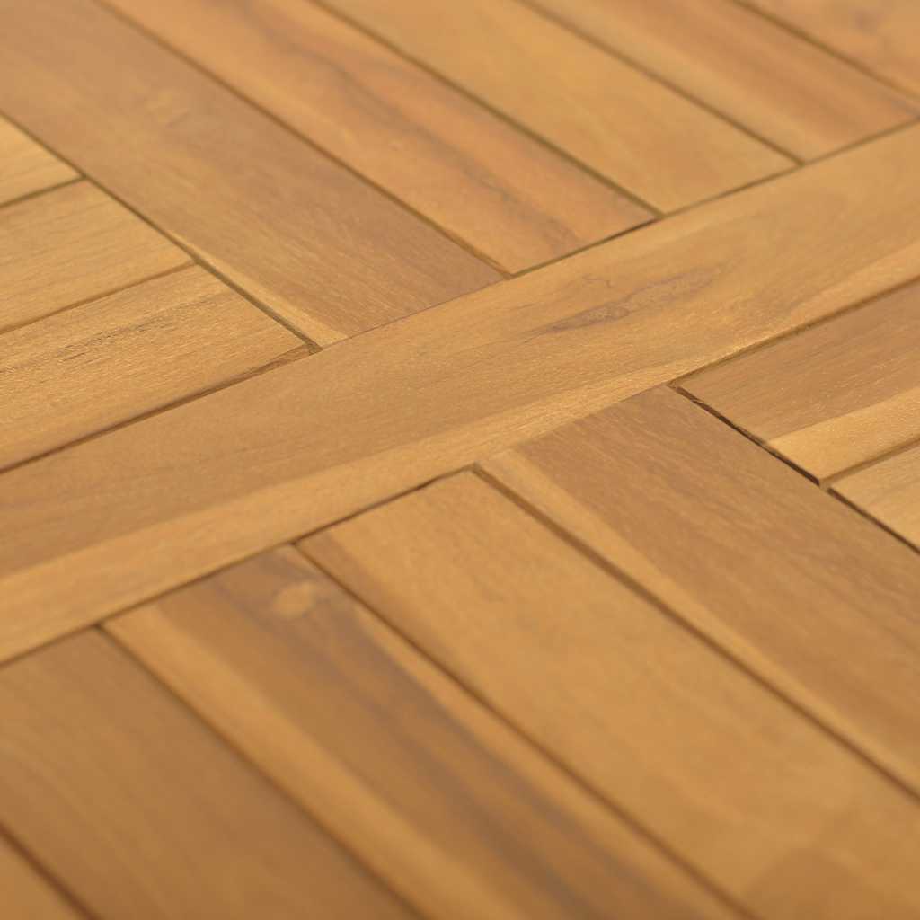 Firkantet bordplate 50x50x2,5 cm heltre teak