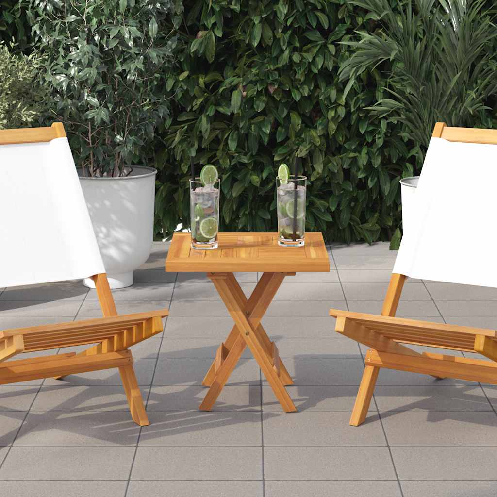 Firkantet bordplate 50x50x2,5 cm heltre teak