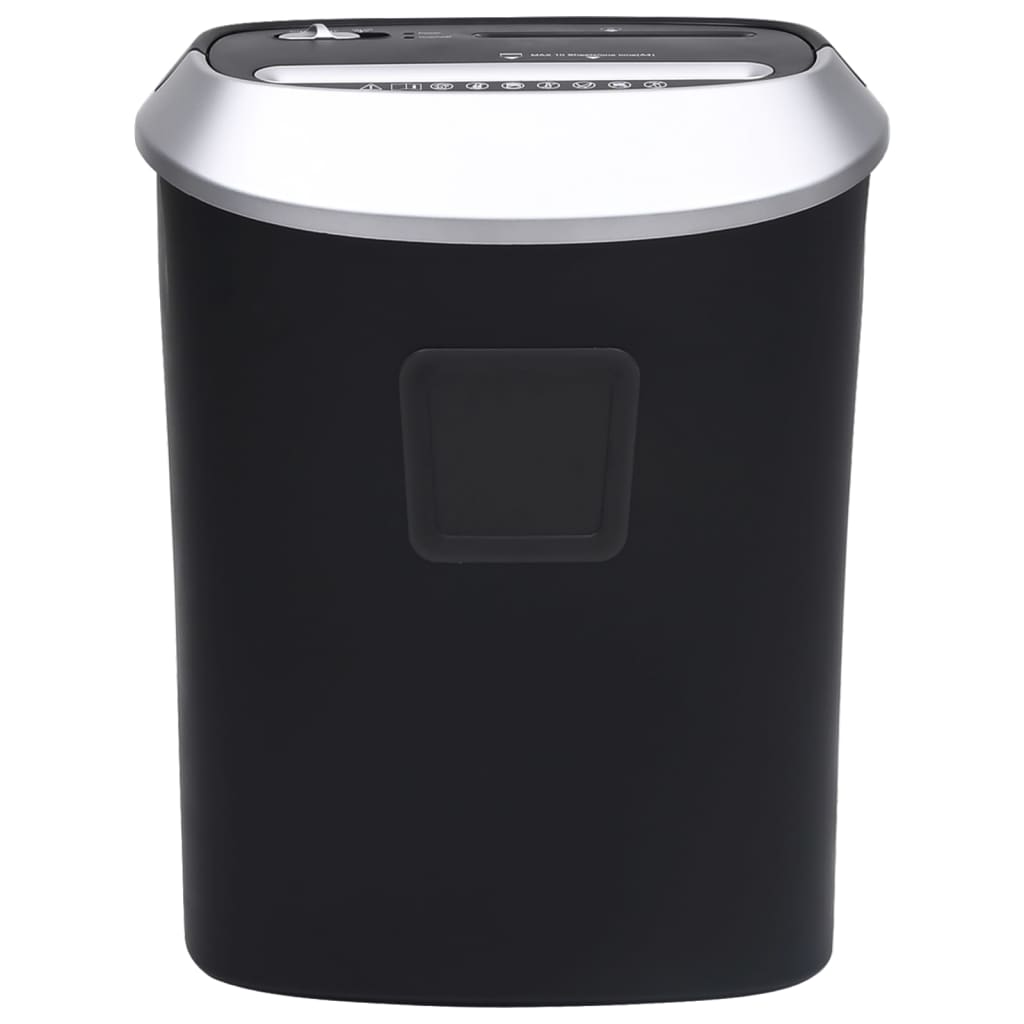 Makuleringsmaskin 10 ark tverrsnitt svart