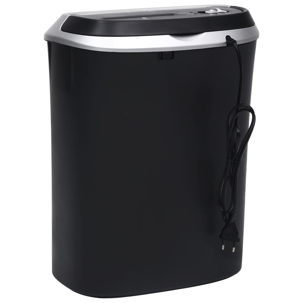 Makuleringsmaskin 10 ark tverrsnitt svart