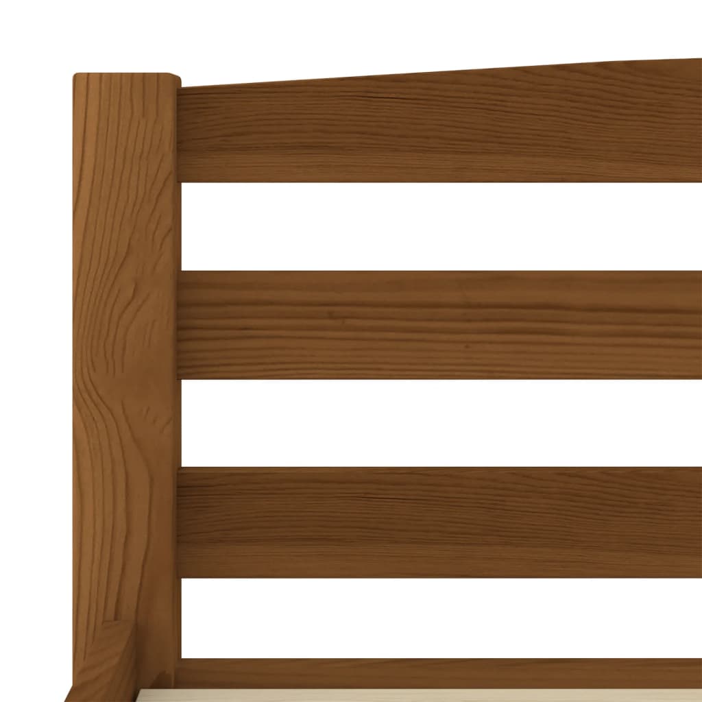 Sengeramme honningbrun heltre furu 160x200 cm