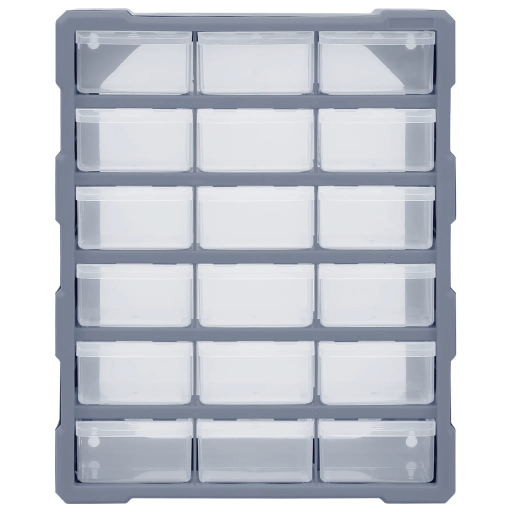 Sortimentskap med 18 skuffer 38x16x47 cm