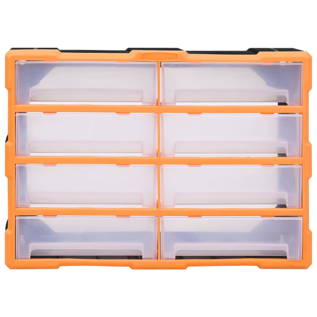 Sortimentskap med 8 store skuffer 52x16x37 cm