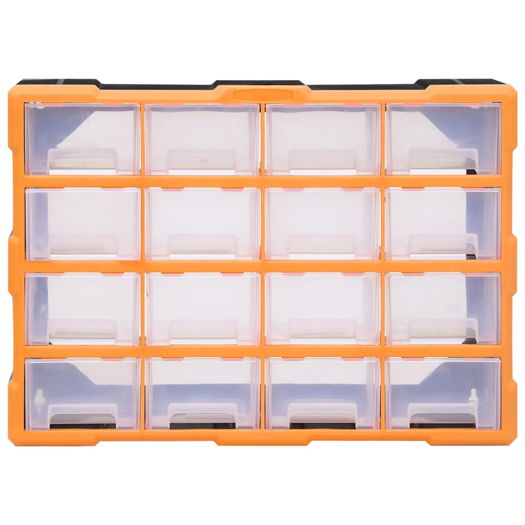 Sortimentskap med 16 mellomstore skuffer 52x16x37 cm vidaXL