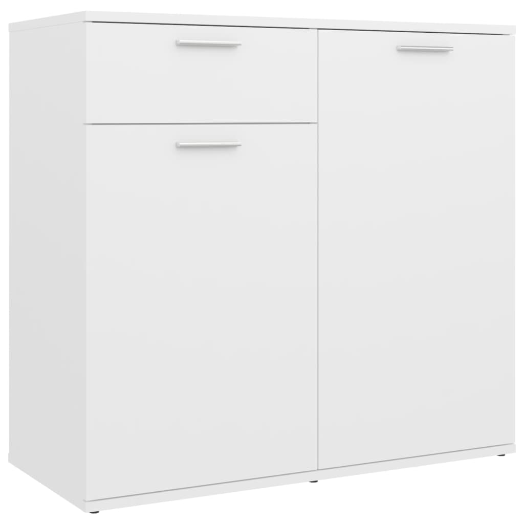 Skjenk hvit 80x36x75 cm konstruert tre vidaXL