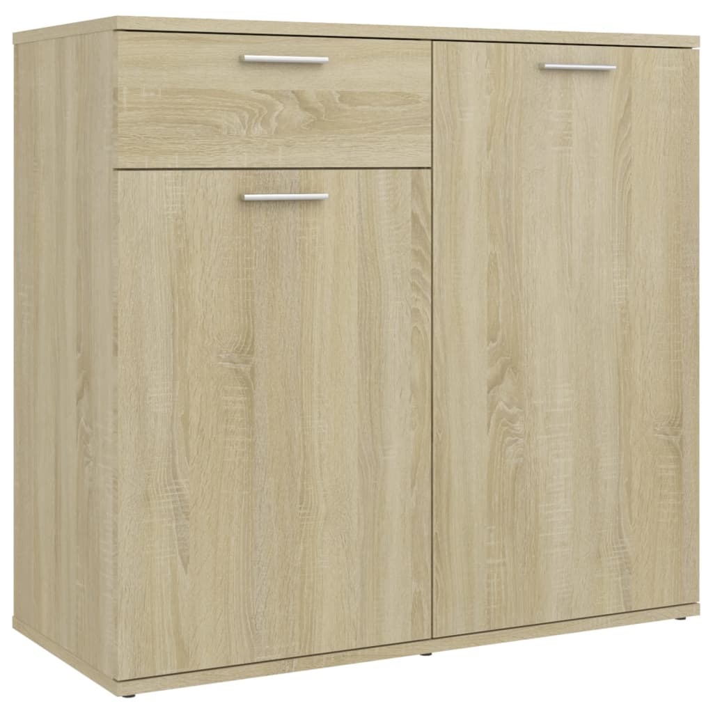 Skjenk sonoma eik 80x36x75 cm konstruert tre vidaXL