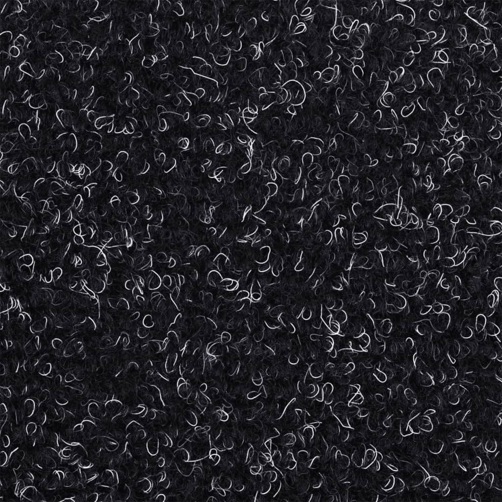 Trappematter selvklebende 5 stk 56x17x3 cm svart halvrund
