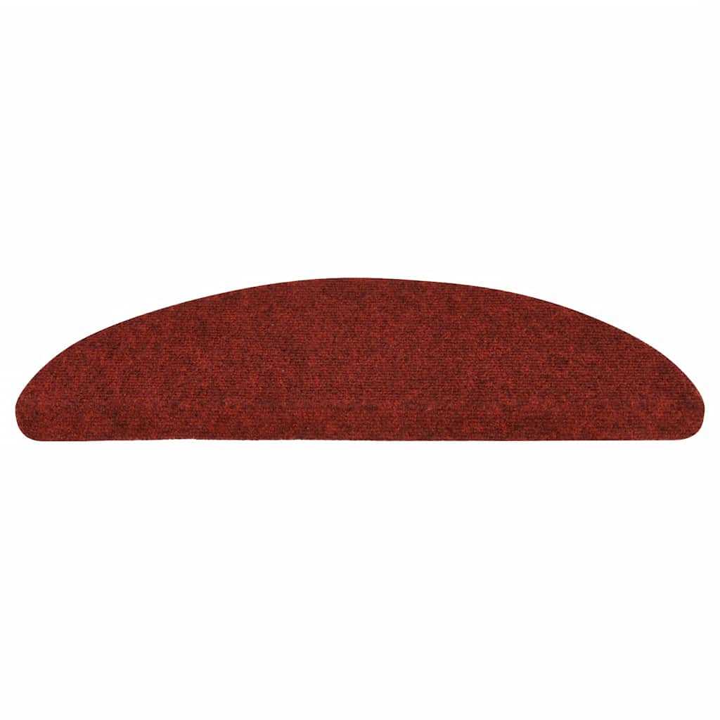 Trappematter selvklebende 10 stk 56x17x3 cm bordeauxrød halvrund