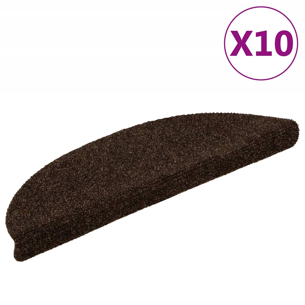 Trappematter selvklebende 10 stk 56x17x3 cm brune halvrund