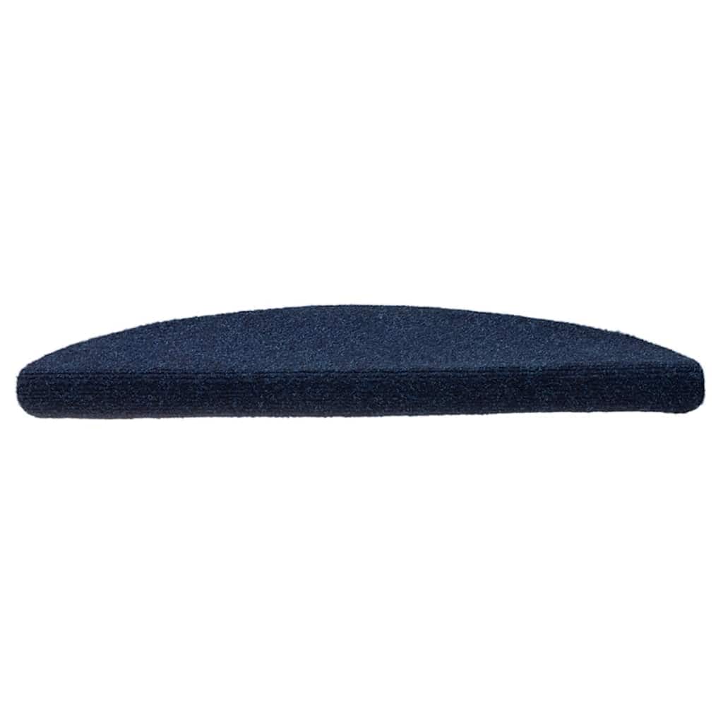 Trappematter selvklebende 10 stk 56x17x3 cm marineblå halvrund