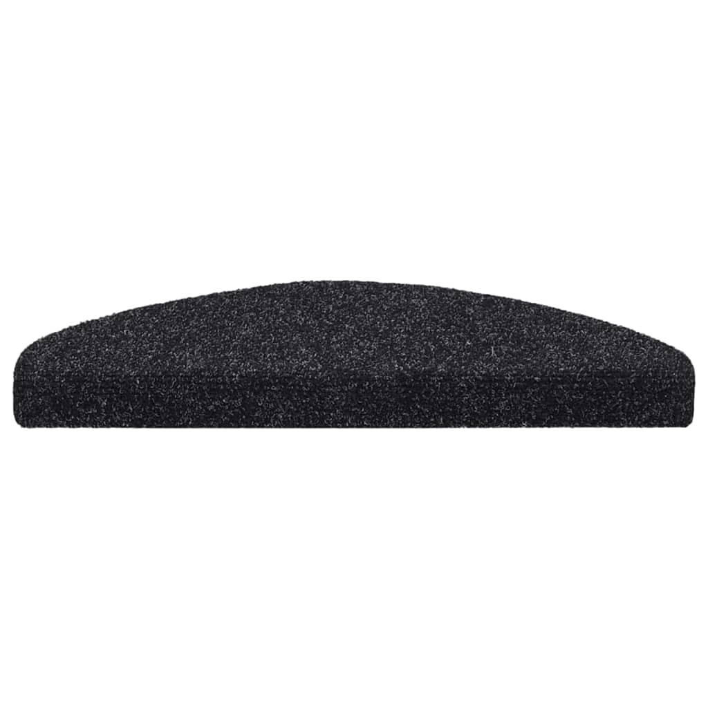 Trappematter selvklebende 5 stk 65x21x4 cm svart halvrund stor