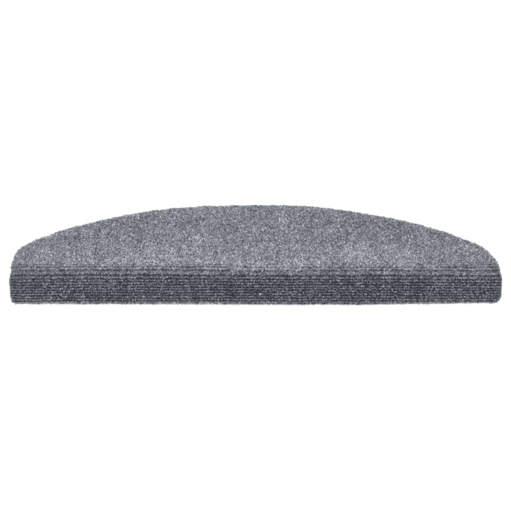 Trappematter selvklebende 10 stk 65x21x4 cm lysegrå halvrund store