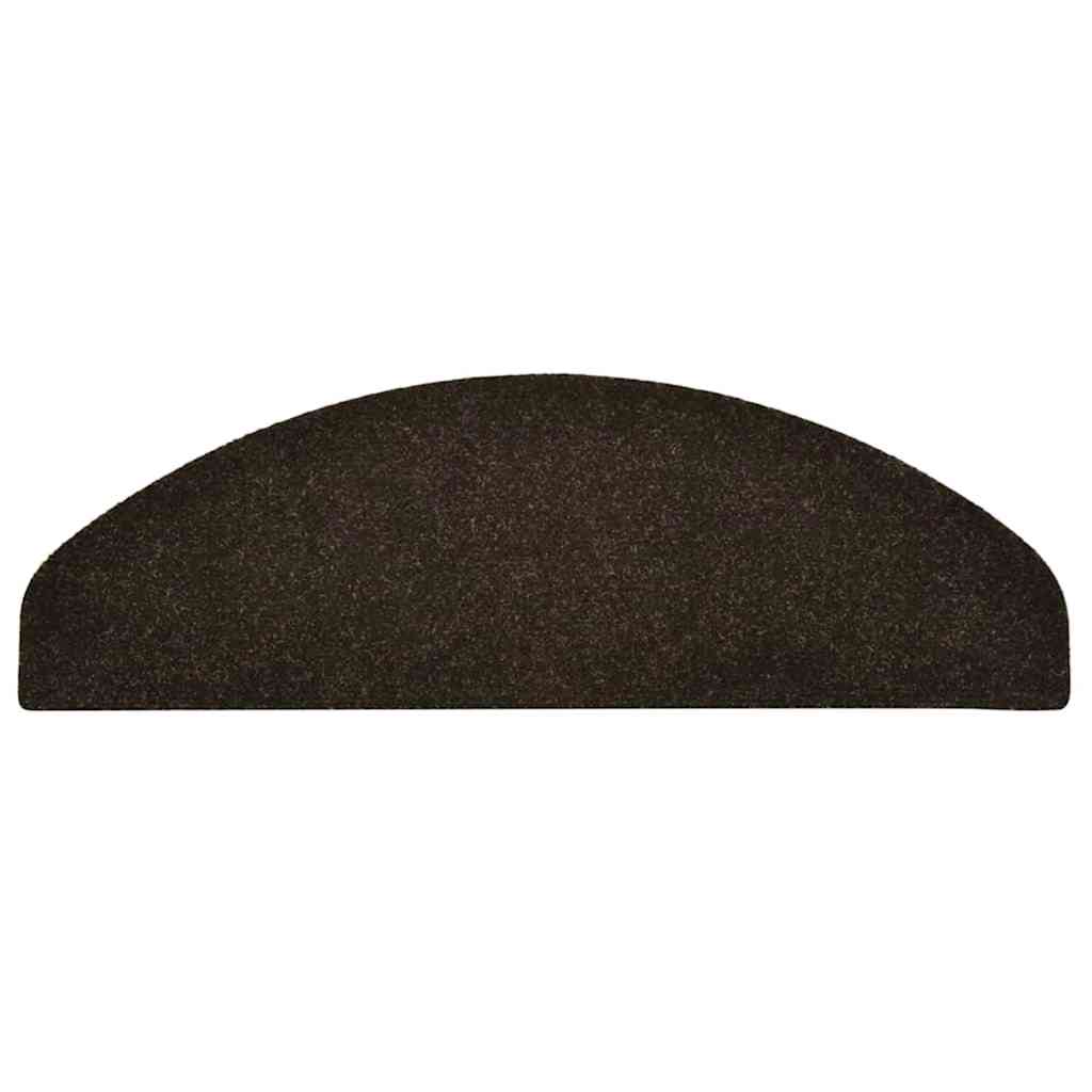 Trappematter selvklebende 5 stk 65x21x4 cm mørkebrune halvrund store