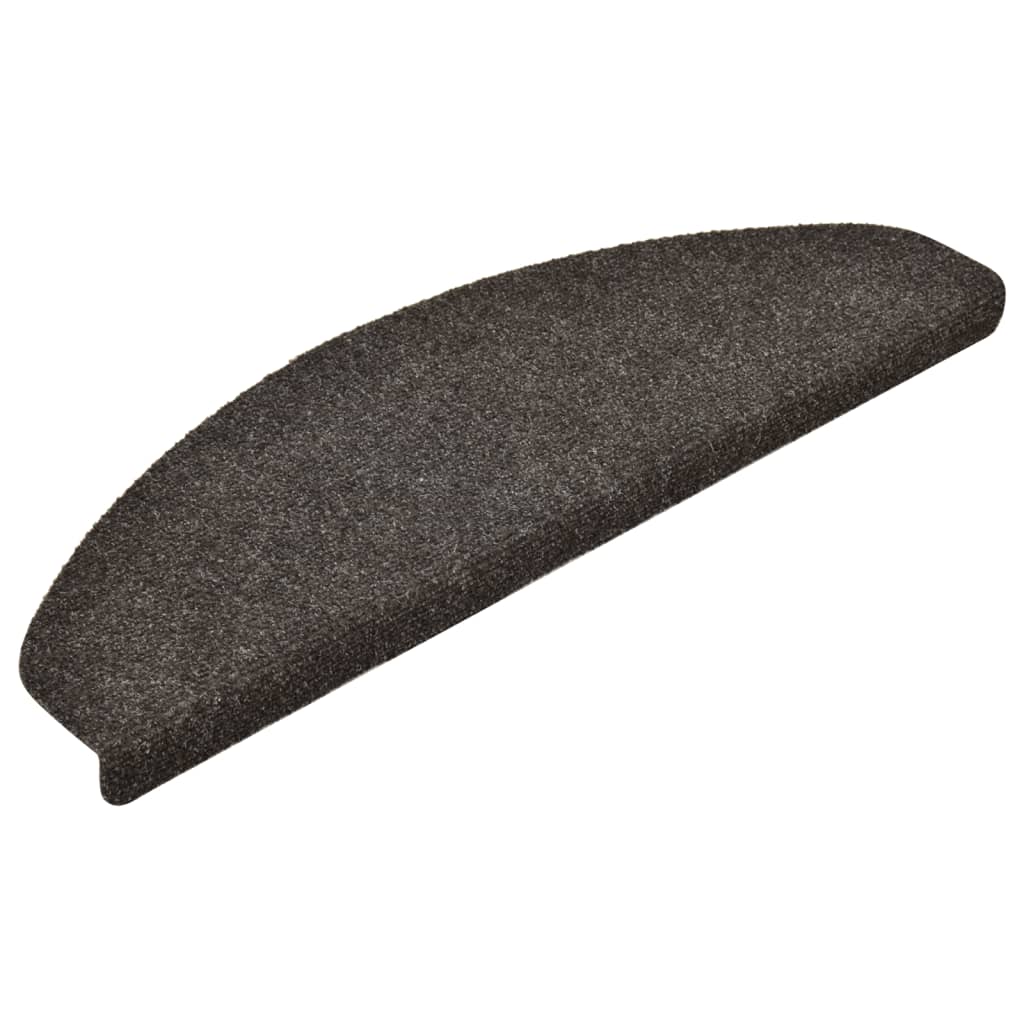 Trappematter selvklebende 5 stk 65x21x4 cm antrasitt halvrund stor