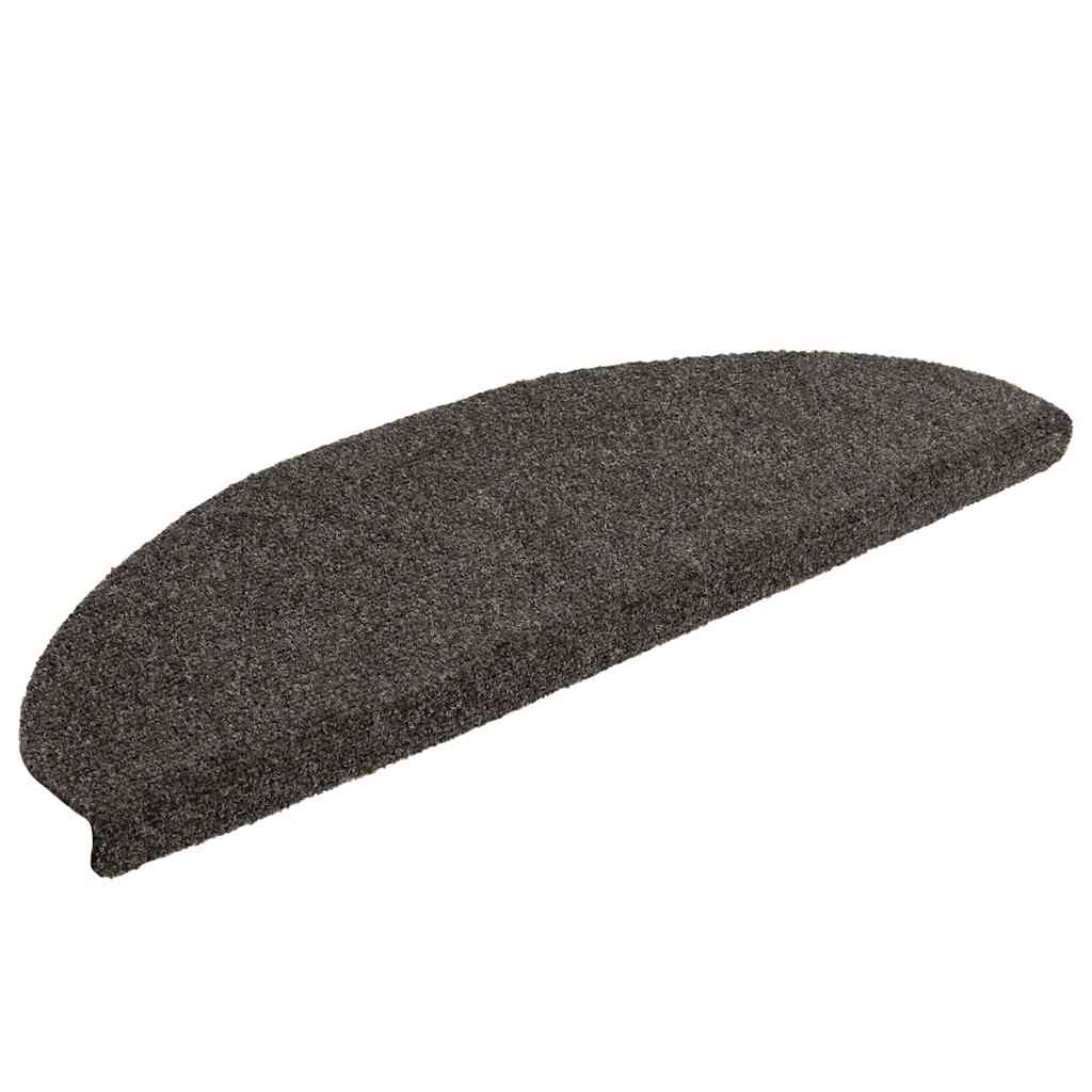 Trappematter selvklebende 10 stk 65x21x4 cm antrasitt halvrund stor