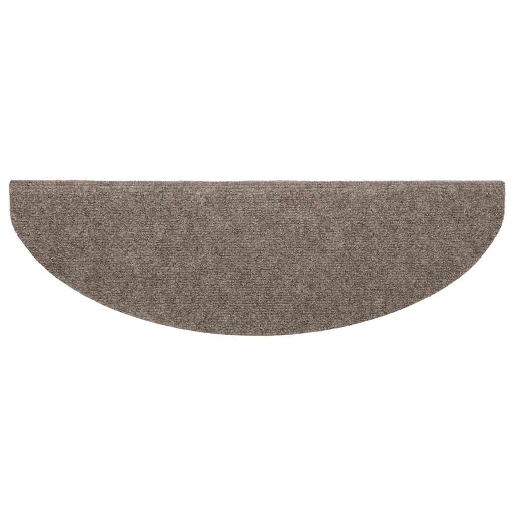 Trappematter selvklebende 10 stk 65x21x4 cm beige halvrund store