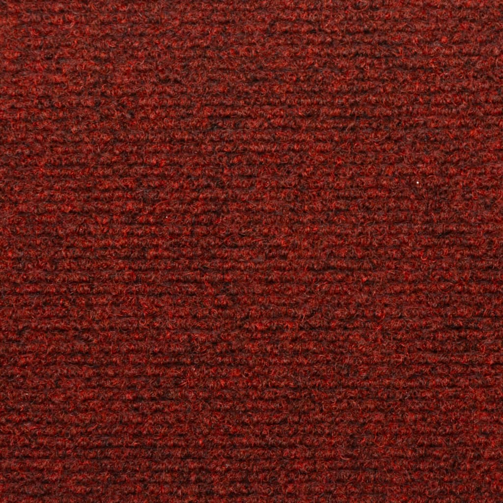 Trappematter selvklebende 5 stk 65x21x4 cm bordeauxrød rektangulær kant