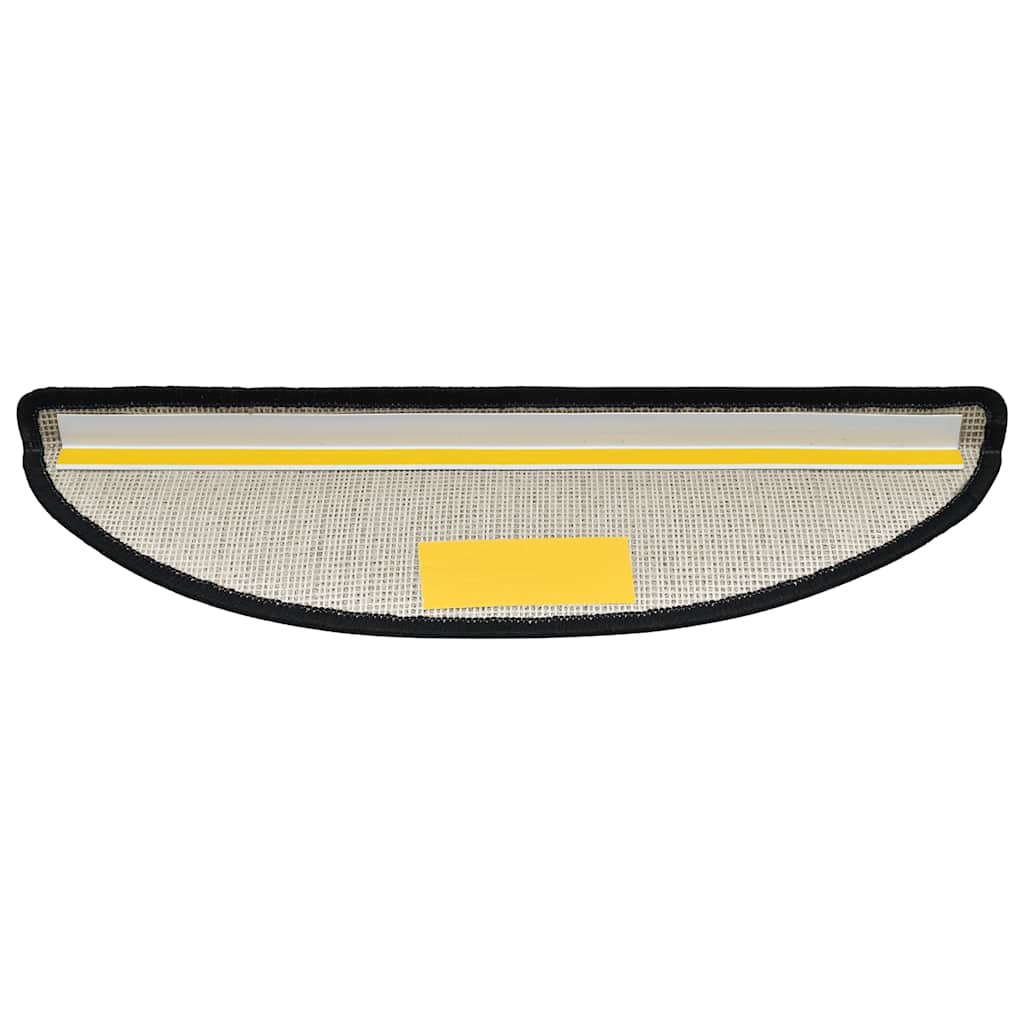 Trappematter 10 stk 56x17x3 cm antrasitt halvrund