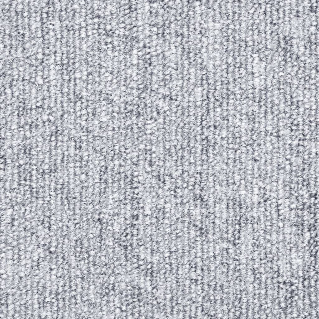 Trappematter 10 stk 56x17x3 cm lysegrå halvrund