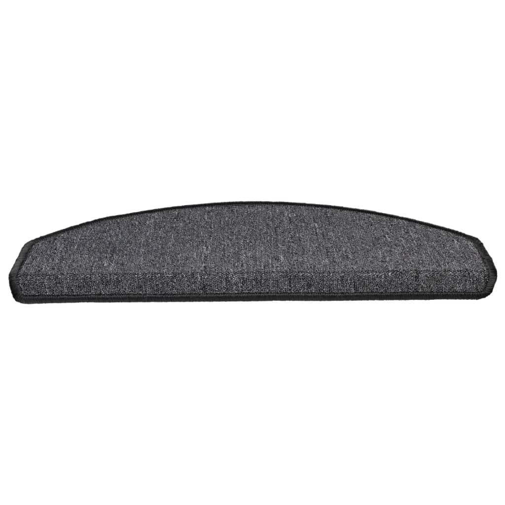 Trappematter 10 stk 65x24x4 cm antrasitt halvrund stor