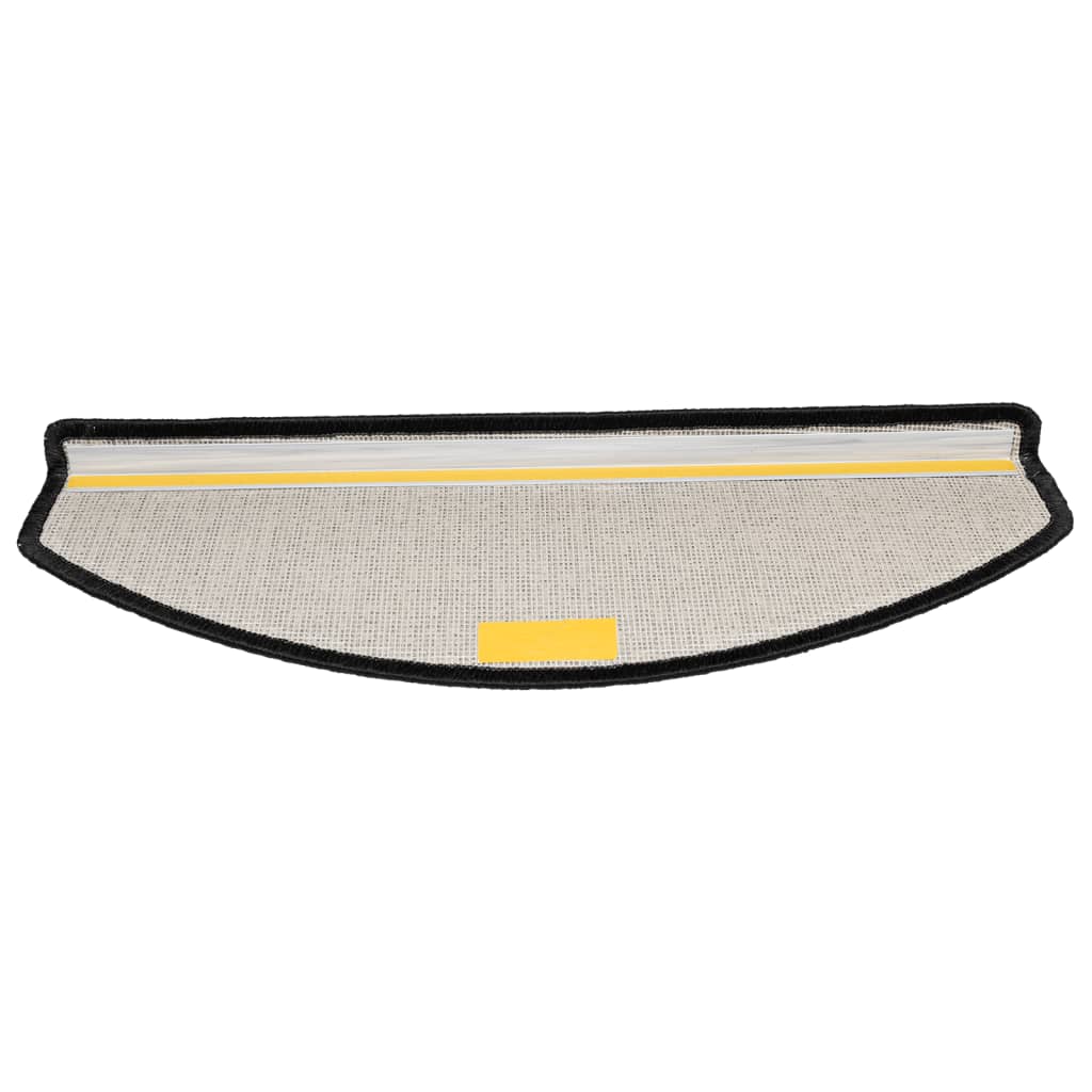 Trappematter 10 stk 65x24x4 cm antrasitt halvrund stor